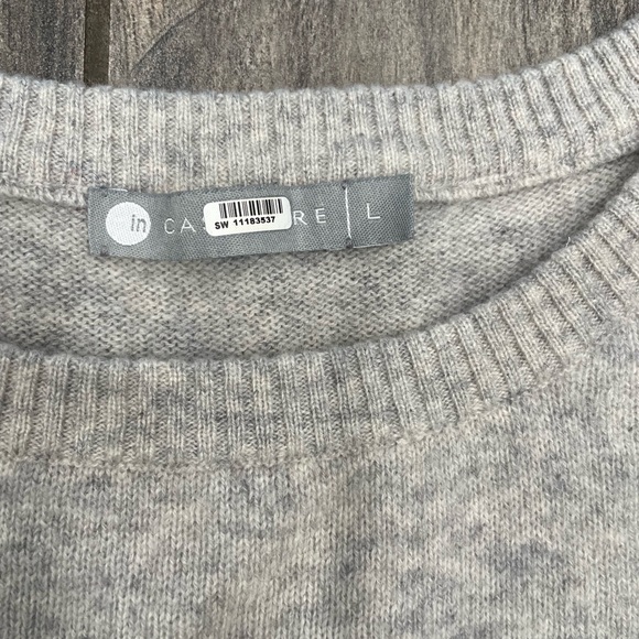 InCashmere Light Gray Women's Sweater - Picture 5 of 9
